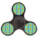 Groovy Yellow Pink Purple Square Pattern Finger Spinner View1