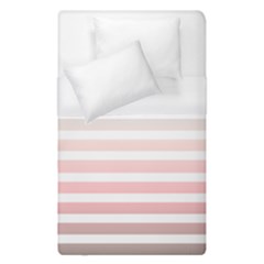 Horizontal Pinstripes In Soft Colors Duvet Cover (single Size) by shawlin