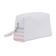 Horizontal Pinstripes In Soft Colors Wristlet Pouch Bag (medium) by shawlin