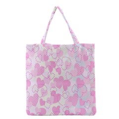 Valentine Background Hearts Bokeh Grocery Tote Bag by Nexatart