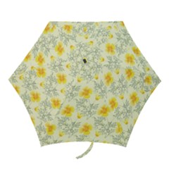Floral Background Scrapbooking Mini Folding Umbrellas