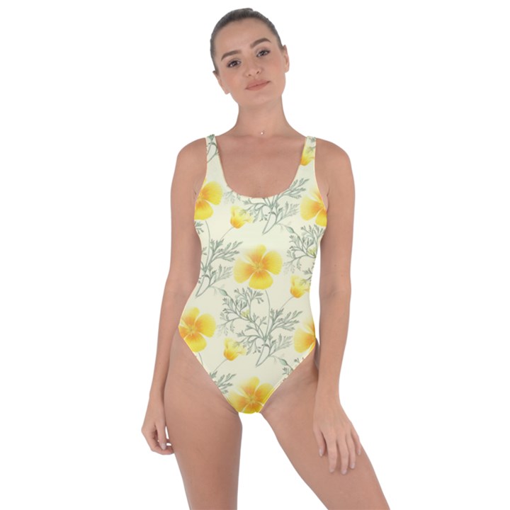 Floral Background Scrapbooking Bring Sexy Back Swimsuit