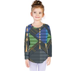 Background Colors Non Seamless Kids  Long Sleeve Tee