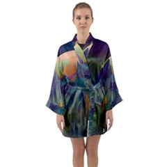 Mountains Abstract Mountain Range Long Sleeve Kimono Robe by Nexatart