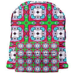 Squares Square Pattern Giant Full Print Backpack
