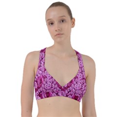 Happy Florals  Giving  Peace Ornate Sweetheart Sports Bra by pepitasart