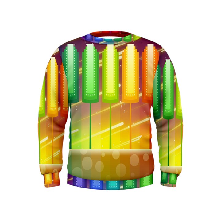 Abstract Landscape Background Kids  Sweatshirt