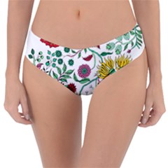 Flowers Garden Tropical Plant Reversible Classic Bikini Bottoms