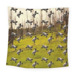 Flying Sheep Square Tapestry (large)