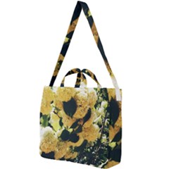 Yellow Snowballs Square Shoulder Tote Bag