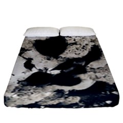 High Contrast Black And White Snowballs Fitted Sheet (king Size)