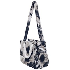 High Contrast Black And White Snowballs Rope Handles Shoulder Strap Bag