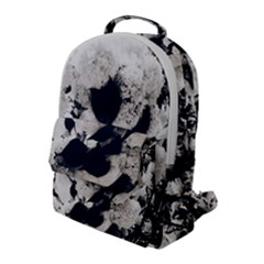 High Contrast Black And White Snowballs Flap Pocket Backpack (large)