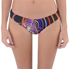 Multicolor Multi Color Circles Reversible Hipster Bikini Bottoms by Pakrebo