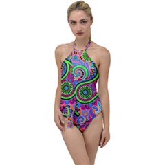 Paisley 6 Go With The Flow One Piece Swimsuit by impacteesstreetwearfive