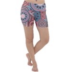 Print Lightweight Velour Yoga Shorts