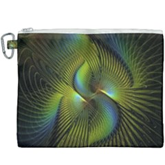 Fractal Abstract Design Fractal Art Canvas Cosmetic Bag (xxxl) by Pakrebo