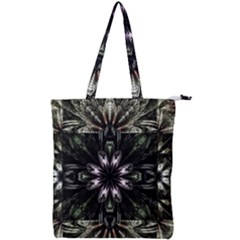 Fractal Design Pattern Texture Double Zip Up Tote Bag by Pakrebo