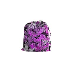 Butterfly Graffiti Drawstring Pouch (xs) by ArtistRoseanneJones