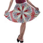 Kaleidoscope Background Bottles A-line Skater Skirt