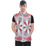 Kaleidoscope Background Bottles Men s Puffer Vest