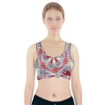 Kaleidoscope Background Bottles Sports Bra With Pocket