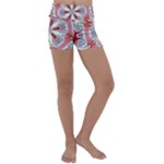 Kaleidoscope Background Bottles Kids  Lightweight Velour Yoga Shorts