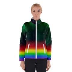 Galaxy Rainbow Universe Star Space Winter Jacket by Pakrebo