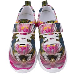 Flower Ornament Color Background Women s Velcro Strap Shoes by Pakrebo