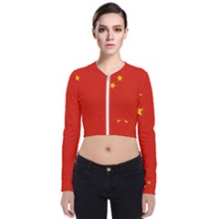 China Flag Long Sleeve Zip Up Bomber Jacket by FlagGallery