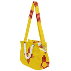 New Mexico Flag Rope Handles Shoulder Strap Bag by FlagGallery