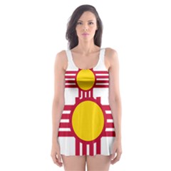 New Mexico Flag Skater Dress Swimsuit by FlagGallery