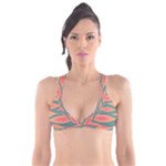 Background Non Seamless Pattern Plunge Bikini Top