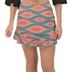 Background Non Seamless Pattern Fishtail Mini Chiffon Skirt