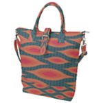 Background Non Seamless Pattern Buckle Top Tote Bag