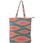 Background Non Seamless Pattern Double Zip Up Tote Bag