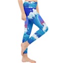 Japanese Wave Japanese Ocean Waves Lightweight Velour Classic Yoga Leggings View4