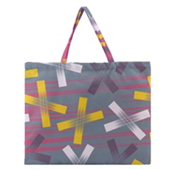 Background Abstract Non Seamless Zipper Large Tote Bag by Pakrebo