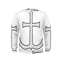 Anchored Cross Kids  Sweatshirt by abbeyz71