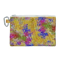 Marble Texture Abstract Abstraction Canvas Cosmetic Bag (large) by Pakrebo