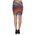 Fractal Spiral Abstract Design Bodycon Skirt View2