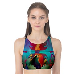 Background Sci Fi Fantasy Colorful Tank Bikini Top