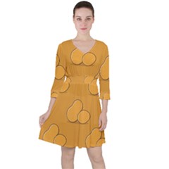 Fresh Potato Root Ruffle Dress by HermanTelo