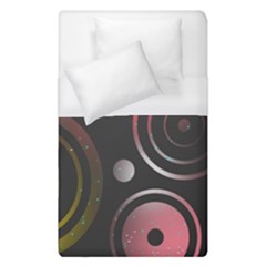 Circles Yellow Space Duvet Cover (single Size) by HermanTelo