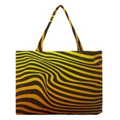 Wave Line Curve Abstract Medium Tote Bag by HermanTelo