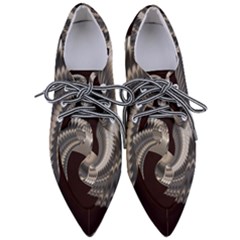 Ornament Spiral Rotated Pointed Oxford Shoes by Bajindul