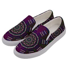 Orchid Landscape With A Star Men s Canvas Slip Ons by pepitasart