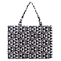 Geometric Tile Background Zipper Medium Tote Bag by Bajindul