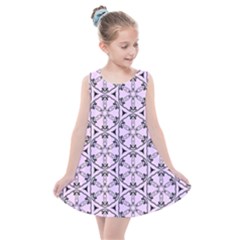 Texture Tissue Seamless Flower Kids  Summer Dress by HermanTelo