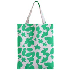 Botanical Motif Print Pattern Zipper Classic Tote Bag by dflcprintsclothing